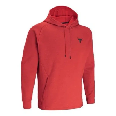 Under Armour Men's  Project Rock Charged Cotton Fleece Breathable Sports Red