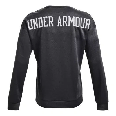 Under Armour Men's  Recover Round Neck Training Loose Sports Gray In Black