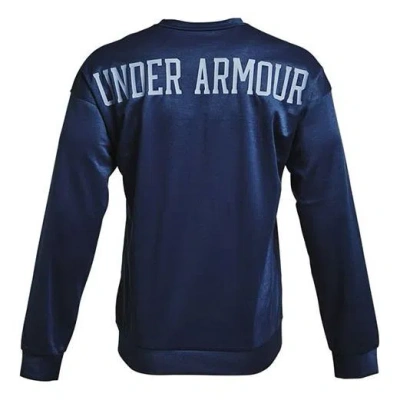 Under Armour Men's  Recover Round Neck Training Loose Sports Navy Blue