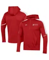 Under Armour Men's  Red Wisconsin Badgers 2023 Sideline Quarter-zip Hoodie In Red