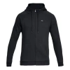 Under Armour Men's  Rival Square Frame Logo Hooded Jacket Black