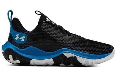 Pre-owned Under Armour Men's  Spawn 3 Sneakers In Black/blue Circuit