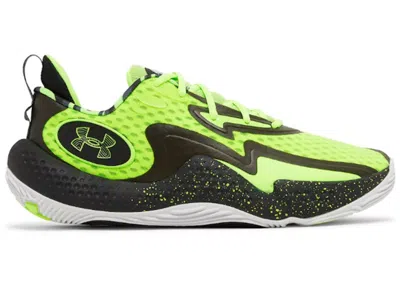 Pre-owned Under Armour Men's  Spawn 5 Let's 3 Sneakers In Green/black/white