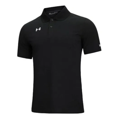 Under Armour Men's  Sports Lapel Training Short Sleeve Polo Shirt Black