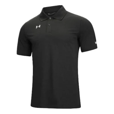 Under Armour Men's  Sports Lapel Training Short Sleeve Polo Shirt Gray In Black