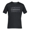 Under Armour Men's  Team Issue Wordmark Elastic Printing Short Sleeve Black In Black