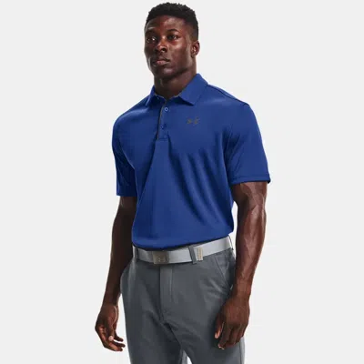 Under Armour Men's Tech Polo T-shirt In Royal Blue