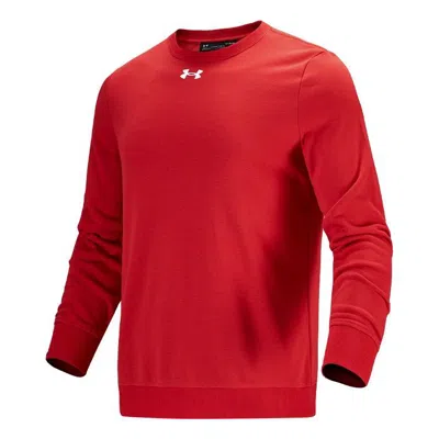 Under Armour Men's  Training Sports Knit Round Neck Pullover Red In Multi