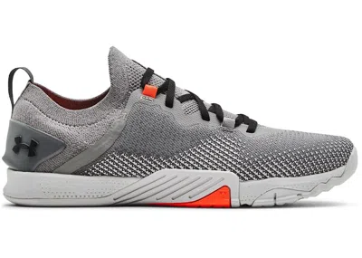 Pre-owned Under Armour Men's  Tribase Reign 3 Nm Sneakers In Grey/orange In Multi