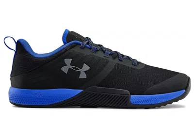 Pre-owned Under Armour Men's  Tribase Thirve Pink Sneakers In Black/royal In Multi
