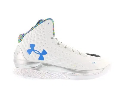Pre-owned Under Armour Men's  Ua Curry 1 Championship Pack Sneakers In White/gold