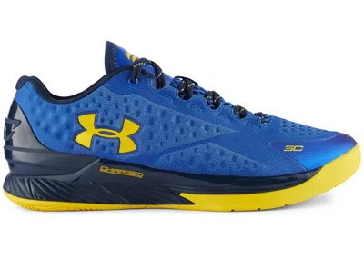 Pre-owned Under Armour Men's  Ua Curry 1 Low Dub Nation Sneakers In Royal/academy/taxi