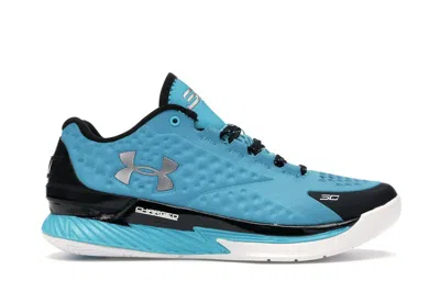 Pre-owned Under Armour Men's  Ua Curry 1 Low Panthers Sneakers In Pacific/black/metallic Silver
