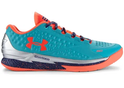 Pre-owned Under Armour Men's  Ua Curry 1 Low Sc30 Select Sneakers In Hyper Green/purple/blitz Orange