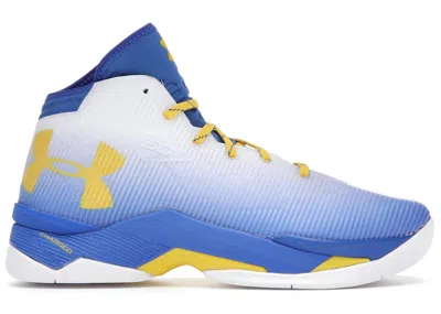 Pre-owned Under Armour Men's  Ua Curry 2.5 739 Sneakers In White/team Royal/taxi In Multi