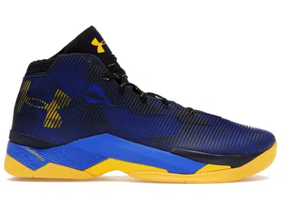 Pre-owned Under Armour Men's  Ua Curry 2.5 Dub Nation Sneakers In Team Royal/midnight Navy Blue/taxi