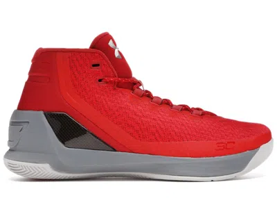 Pre-owned Under Armour Men's  Ua Curry 3 Davidson Sneakers In Bolt Orange/steel/black