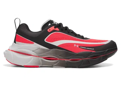 Pre-owned Under Armour Men's  Ua Halo Racer Sneakers In Black/racer Red/distant Gray