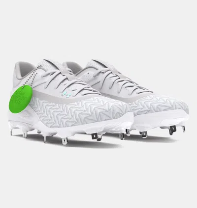 Under Armour Men's  Yard Mt 3.0 3027450-100 White Baseball Cleats Dwa3858