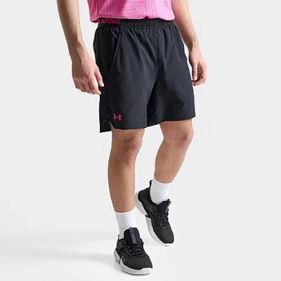 Under Armour Men's Vanish 6" Woven Shorts In Black/astro Pink