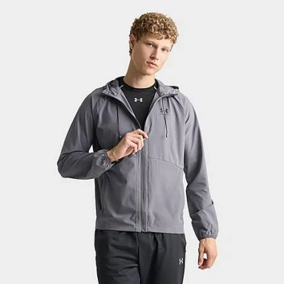 Under Armour Men's Vibe Woven Full-zip Jacket In Gray