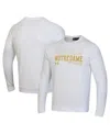 Under Armour Men's White Notre Dame Fighting Irish 2024/25 Sideline Wordmark Rival Raglan Pullover Sweatshirt In White