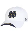 Under Armour Men's White Notre Dame Fighting Irish Sideline Blitzing Accent Adjustable Hat In White