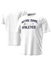 Under Armour Men's White Notre Dame Fighting Irish Sideline Knockout T-shirt In White