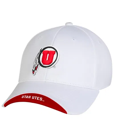 Under Armour Men's White Utah Utes Sideline Blitzing Accent Flex Hat