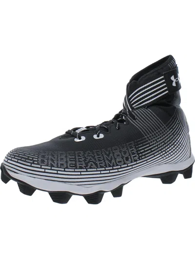 Under Armour Mens Cleat Manmade Soccer Shoes In Black