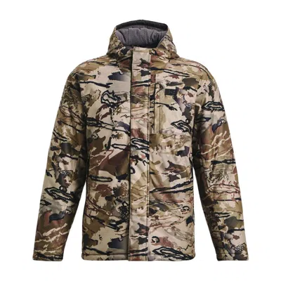 Pre-owned Under Armour Mens Coldgear Infrared Deep Freeze Jacket - 1372598 - In Ua Barren Camo/charcoal/black
