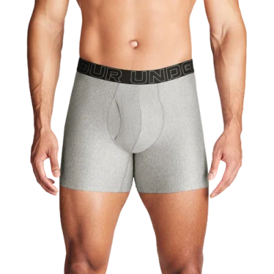 Under Armour Mens Performance Tech Boxer Brief- Solid 6 In 3pk