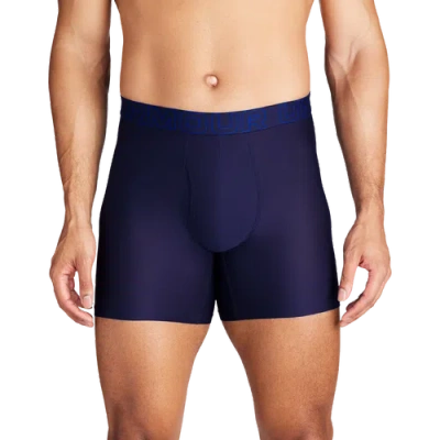 Under Armour Mens Performance Tech Mesh Boxer Brief- Solid 6in 3pk