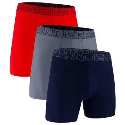 Under Armour Mens Performance Tech Mesh Boxer Brief- Solid 6in 3pk In Multi