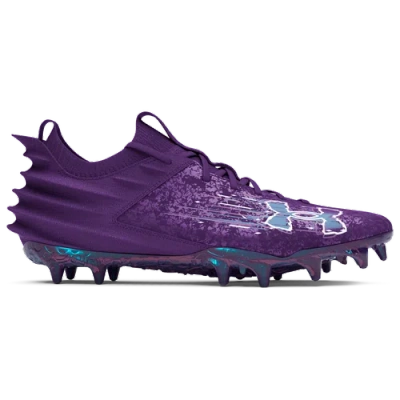 Under Armour Mens  Blur Smoke 2.0 Mc In Purple Emerite/provence Purple/purple Emerite