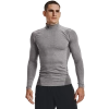 Under Armour Mens  Cg Armour Comp Mock In Black/charcoal Lt Heather