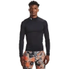 Under Armour Heatgear® Men's Mock Long Sleeve Black In Black/white