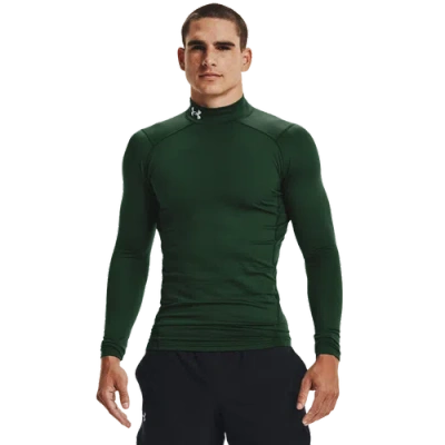 Under Armour Mens  Cg Armour Comp Mock In Forest Green/white
