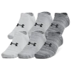 Under Armour Mens  Essential 6 Pack No Show Socks In Castlerock/castlerock/anthracite