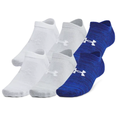 UNDER ARMOUR MENS UNDER ARMOUR ESSENTIAL 6 PACK NO SHOW SOCKS