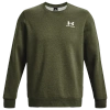 Under Armour Mens  Essential Fleece Crew In White/marine Od Green