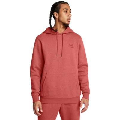 Under Armour Mens  Essential Fleece Hoodie In Earthen Orange/earthen Orange