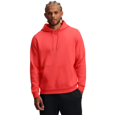 Under Armour Mens  Essential Fleece Hoodie In Fire/fire