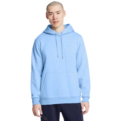 Under Armour Mens  Essential Fleece Hoodie In Horizon Blue/horizon Blue