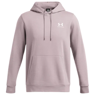 Under Armour Mens  Essential Fleece Hoodie In Tetra Grey/white