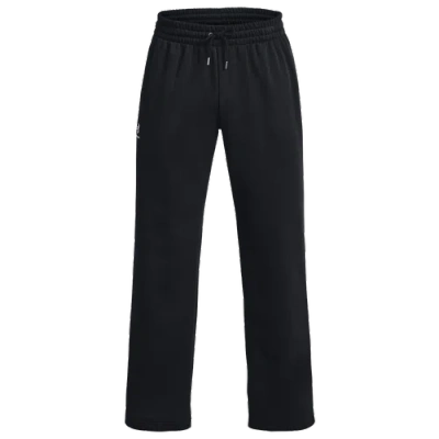 Under Armour Mens  Essential Fleece Pants In Black/white