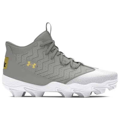 Under Armour Mens  Harper 9 Rm In Baseball Grey/baseball Grey/metallic Gold
