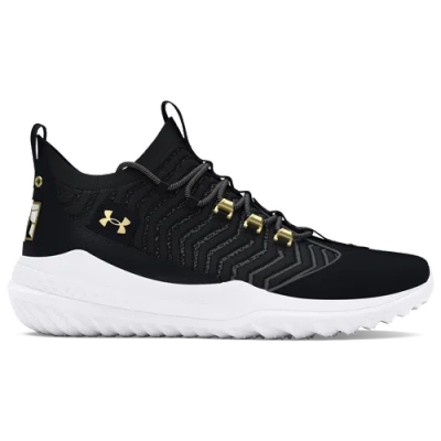 Under Armour Mens  Harper 9 Turf In Black/white/metallic Gold
