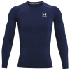 Under Armour Mens  Heatgear Armour Comp L/s T-shirt In Midnight Navy/white