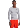 Under Armour Mens  Heatgear Armour Comp L/s T-shirt In Mod Gray/black
